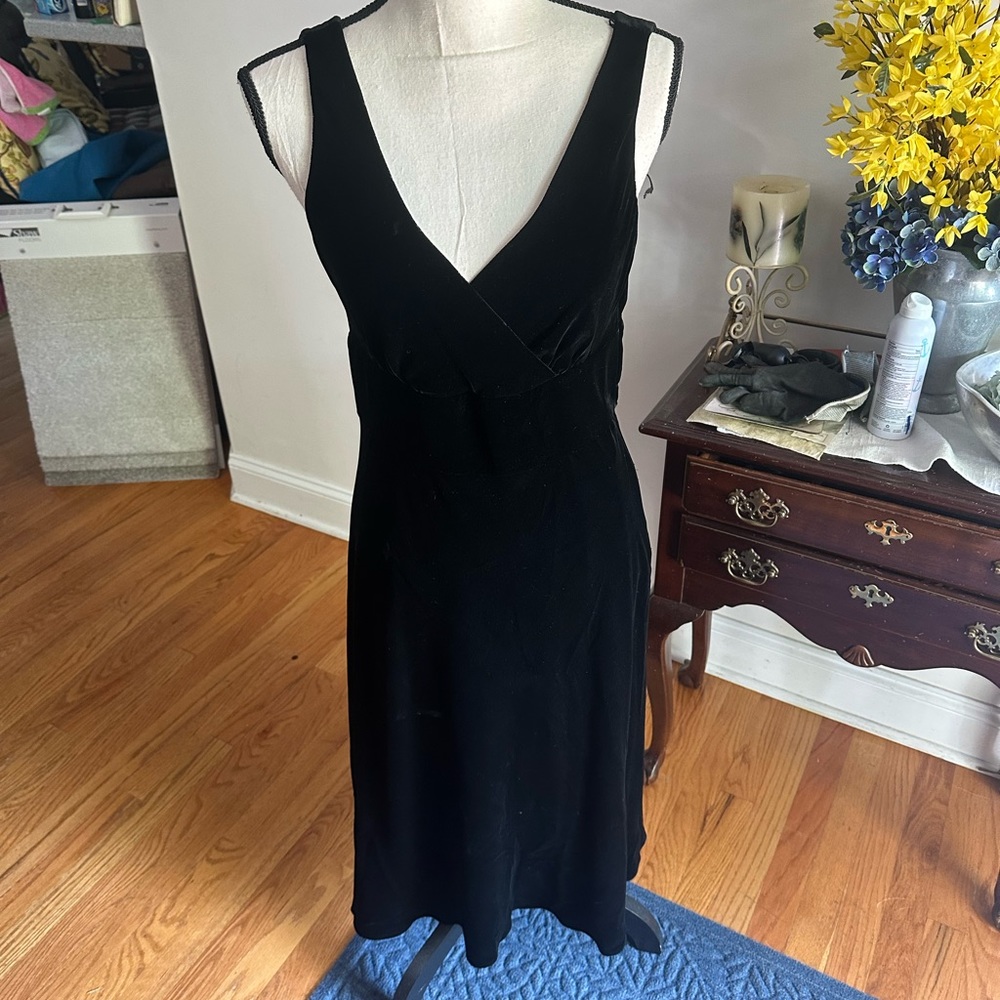 J Crew Rayon and Silk Velvet Dress